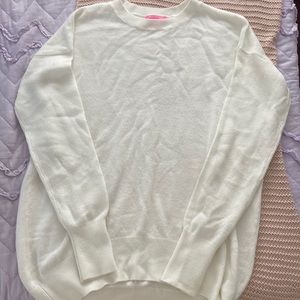 Womens white sweater